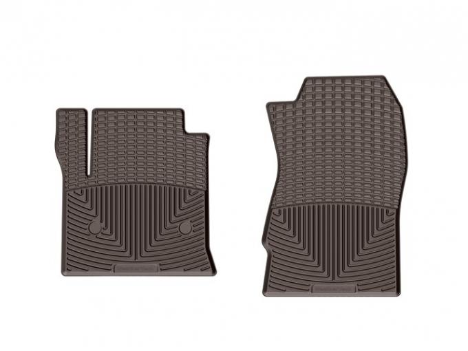 Weathertech W172CO, Floor Mat, All Weather, Direct-Fit, Deeply Sculpted Channels, Cocoa, Rubber, 2 Piece
