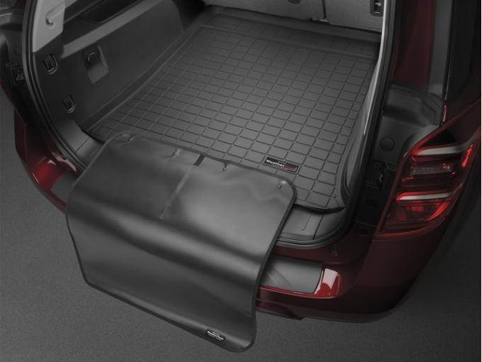 Weathertech 40969SK, Cargo Area Liner, Raised Edges, Black, Custom Blended TPO (Thermopolyolefin), Non-Skid, With Bumper Protector