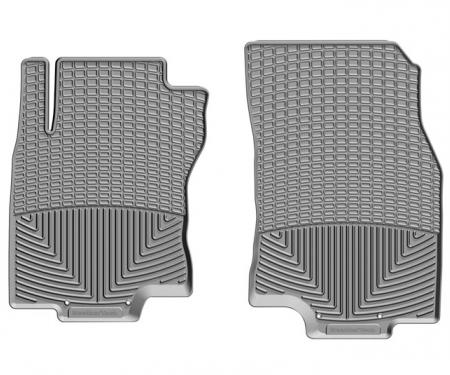 Weathertech W412GR, Floor Mat, All Weather, Direct-Fit, Deeply Sculpted Channels, Gray, Rubber, 2 Piece